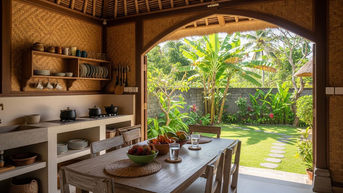 8 Inspirasi Rumah Minimalis Desa dengan Dapur Terbuka Menghadap Kebun Belakang