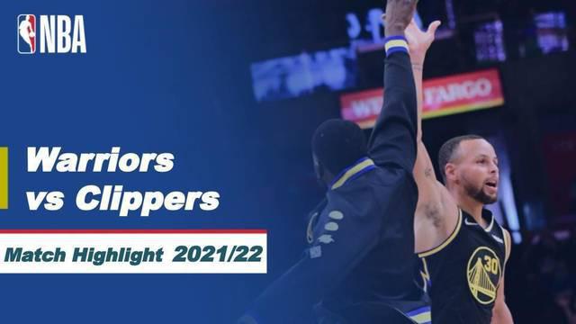 Berita video highlights NBA, Golden State Warriors menang atas LA Clippers, Senin (29/11/21)