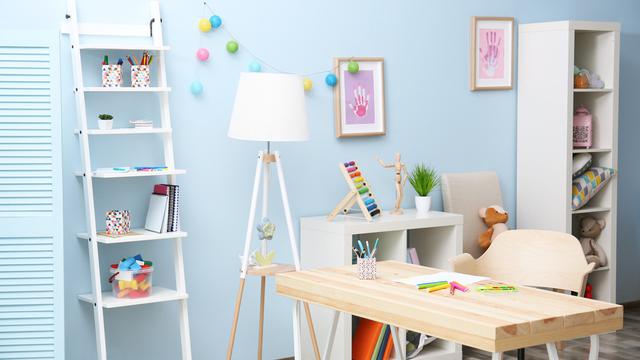 Ilustrasi ruang belajar di rumah/Shutterstock.