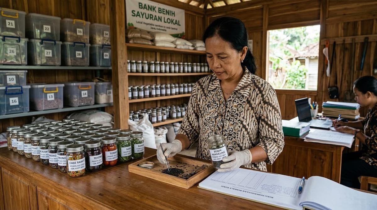 Cara Menyimpan Benih Sayuran agar Tidak Mudah Tercampur/AI Generated