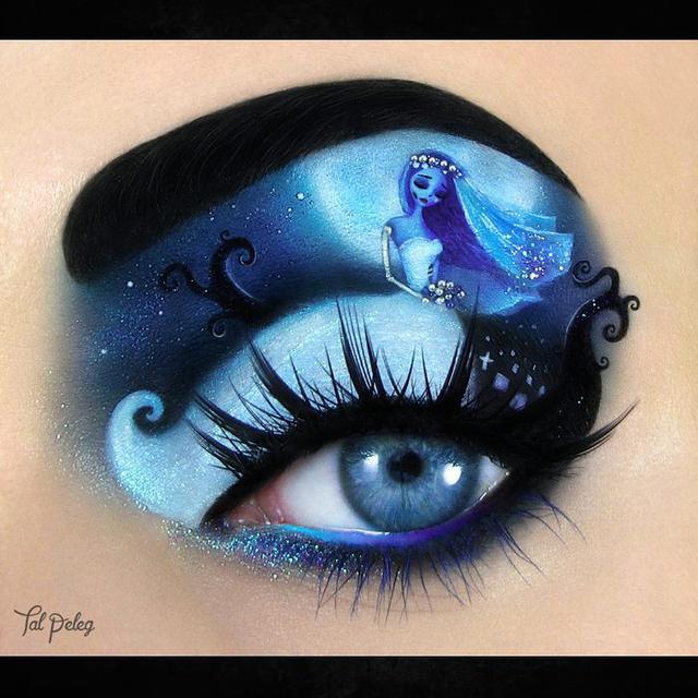 Kelopak Mata Jadi Media Lukis (sumber: instagram/tal_peleg)