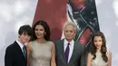 Keluarga bahagia ini menghadiri acara premier Eropa film ‘Ant-Man’ di London, Inggris, 8 Juli 2015. (Bintang/EPA)