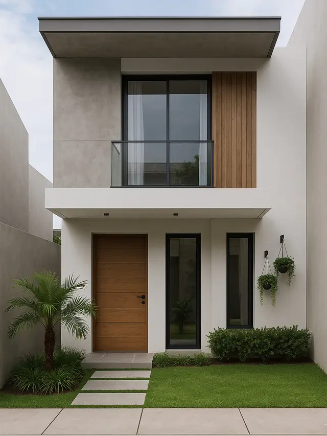 Desain Rumah Sederhana Tapi Mewah di Lahan Sempit dengan Taman Kecil