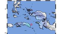 BMKG melaporkan terjadi gempa 5,4 di wilayah Pantai Timur Laut Seram Bagian Timur, Maluku pada Senin pukul 01.19 WIB. (Foto: Dok BMKG).