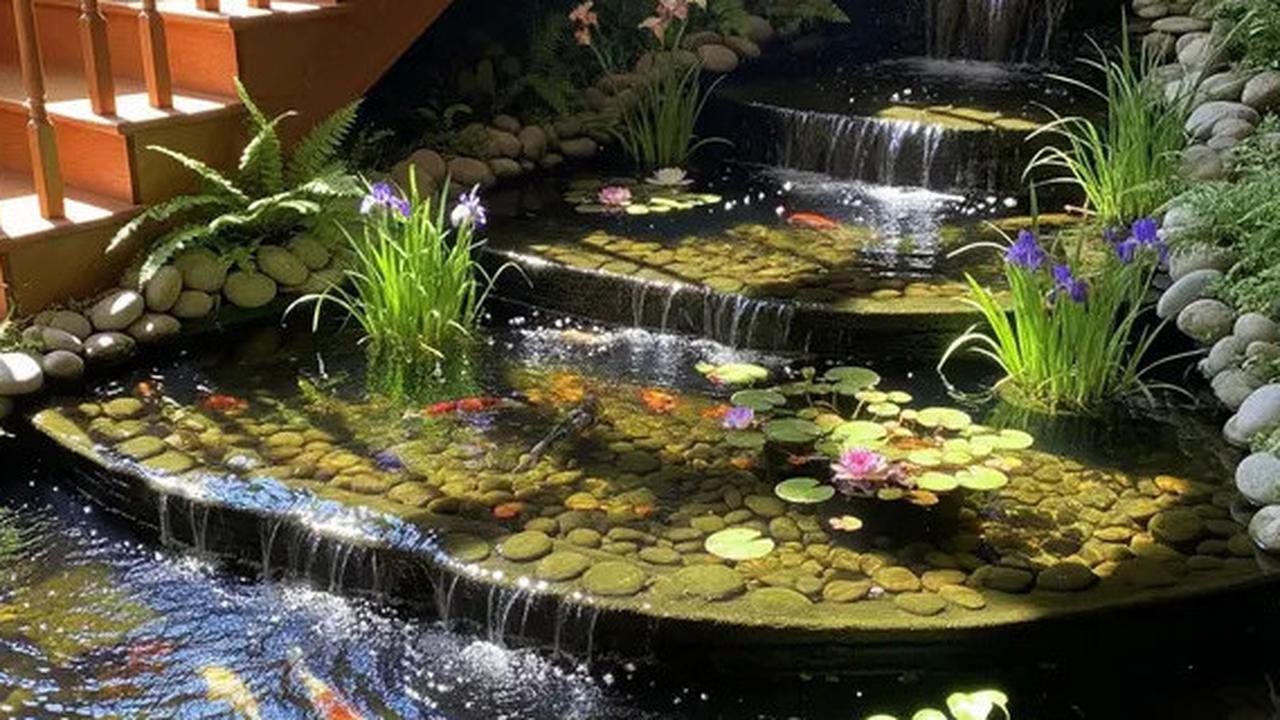 Unik dan Fungsional! Kolam Ikan di Bawah Tangga, Tren Dekorasi Rumah Minimalis 2025