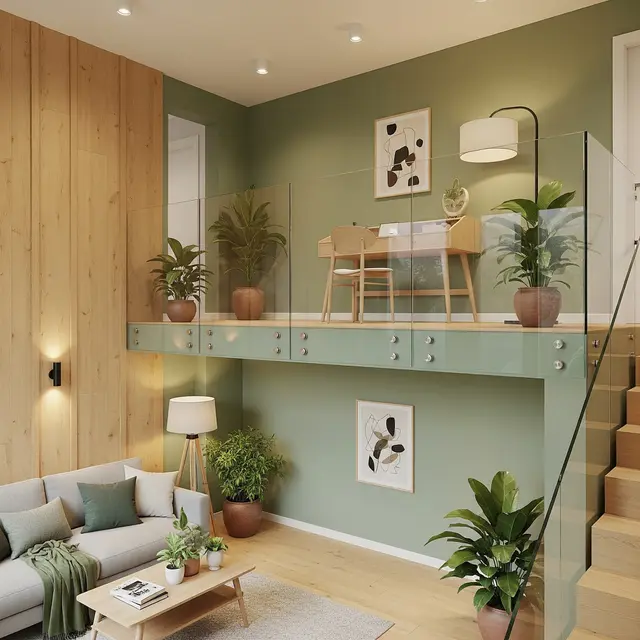 Pilihan Warna Lantai Mezzanine (Gemini AI)