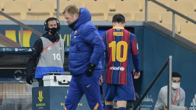 Ronald Koeman dan Lionel Messi
