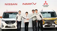 Nissan dan Mitsubishi menyiapkan produk kolaborasi terbaru berwujud mobil listrik.(ist)