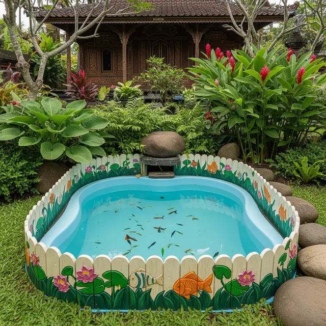 Ide Kolam Ikan Depan Rumah Tanpa Galian yang Aman untuk Balita
