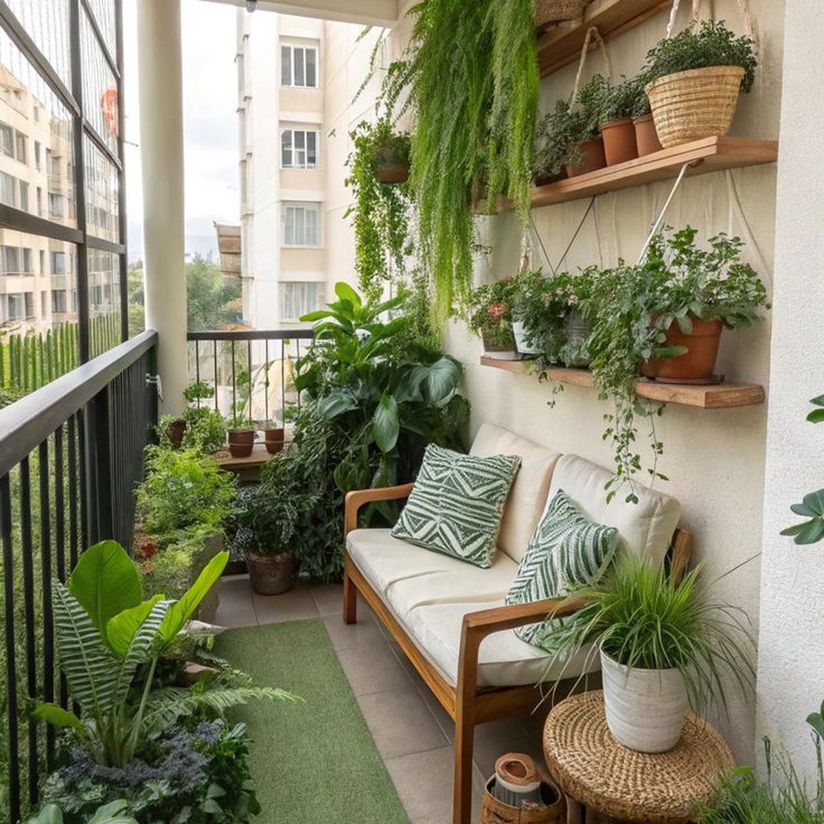 Ilustrasi Taman di Balkon Lantai 2 (&copy;Pinterest)