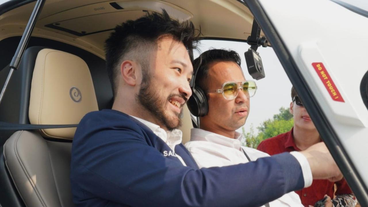 Raffi Ahmad Uji Coba Terbang EHang 216-S: Cocok untuk Digunakan di IKN
