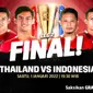 Jadwal Lengkap Leg 2 Final Piala AFF Suzuki Cup 2020 : Indonesia Vs Thailand
