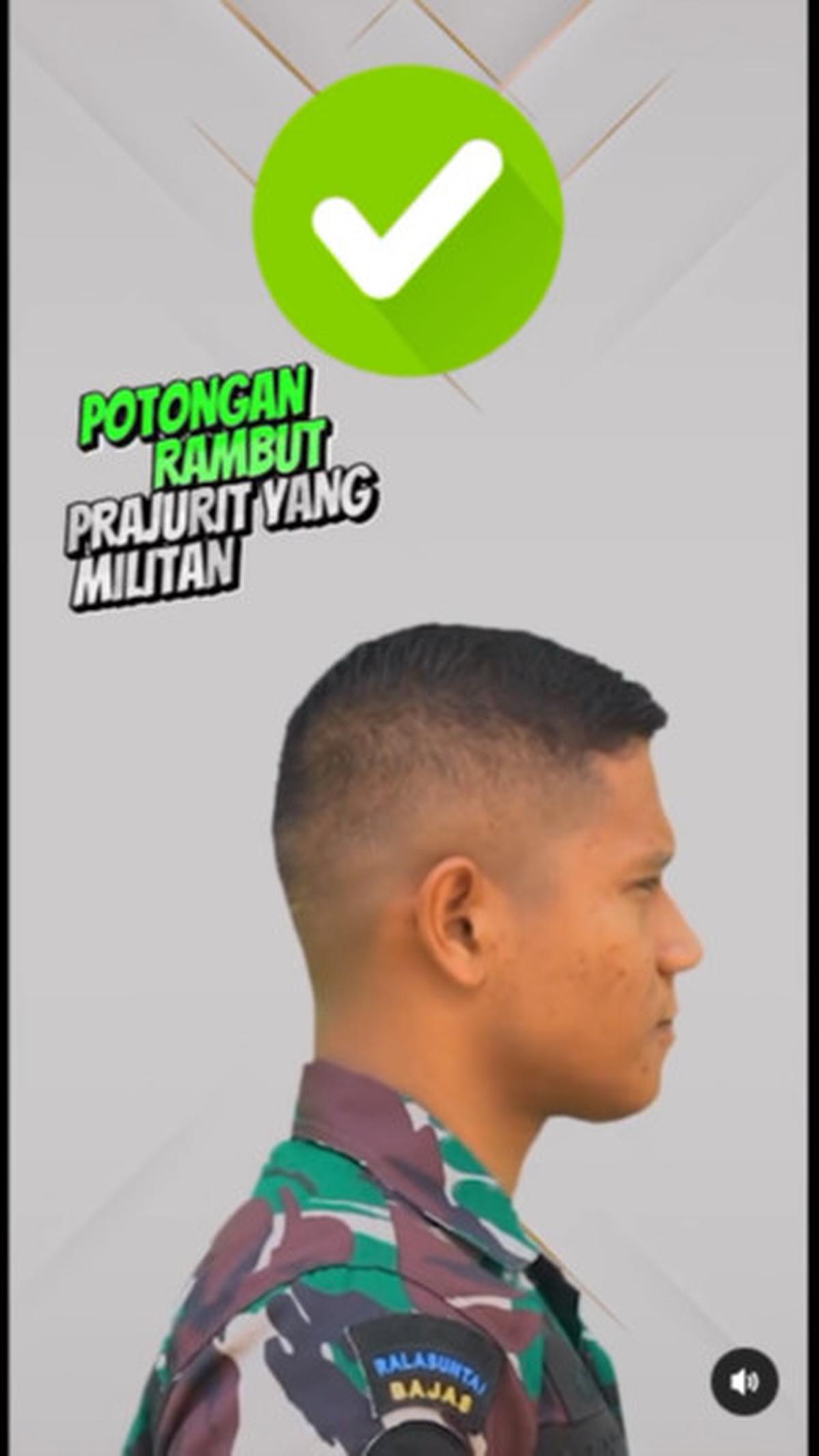 Potongan Rambut Prajurit TNI Militan Versi Kodam Siliwangi
