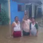 Banjir melanda pemukiman di Bogor, Jawa Barat. (Liputan6.com/Achmad Sudarno)