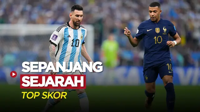 MOTION GRAFIS: Lionel Messi, Kylian Mbappe, dan Para Pencetak Gol Terbanyak Sepanjang Sejarah Piala Dunia