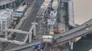Jalan tol Harbour Road II akan terintegrasi dengan akses Tanjung Priok sehingga mampu mengalirkan arus kendaraan dari pelabuhan menuju Bandara Soekarno-Hatta dengan lebih cepat. (merdeka.com/Arie Basuki)