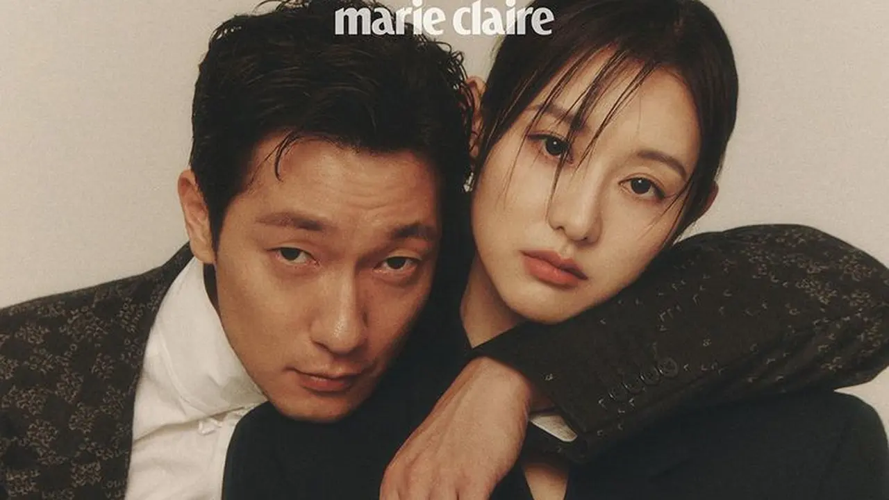 Son Suk Ku dan Kim Ji Won. (Foto: Instagram/marieclairekorea)