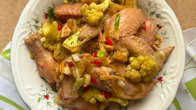Tumis Ayam Kembang Kol