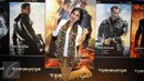 Pemain sinetron Natalie Sarah bergaya di photo both saat menghadiri premiere film Terminator Genisys di Gandaria City XXI, Jakarta, Rabu (24/6/2015). Terminator Genisys menceritakan tentang kehidupan di tahun 2029.(Liputan6.com/Panji Diksana)