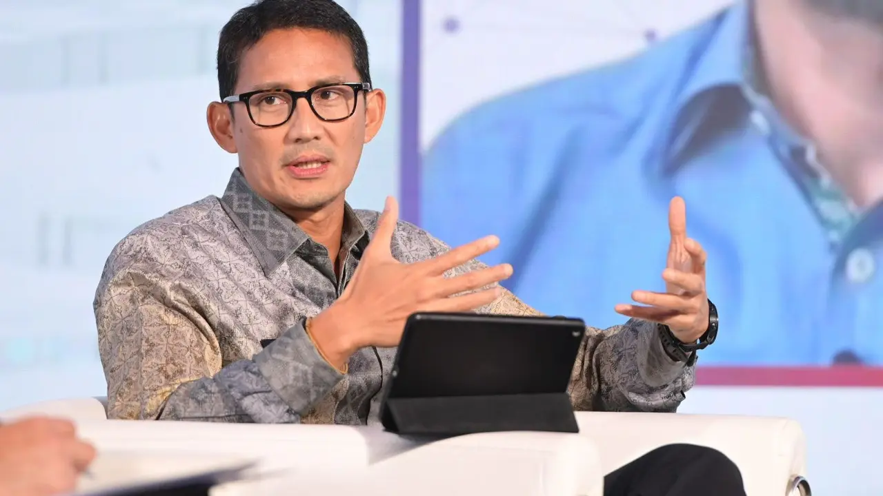 Sandiaga Uno dalam ajang Asia Tech Singapore (ATxSG) di Ritz Carlton, Singapore, dikutip Rabu (1/6)