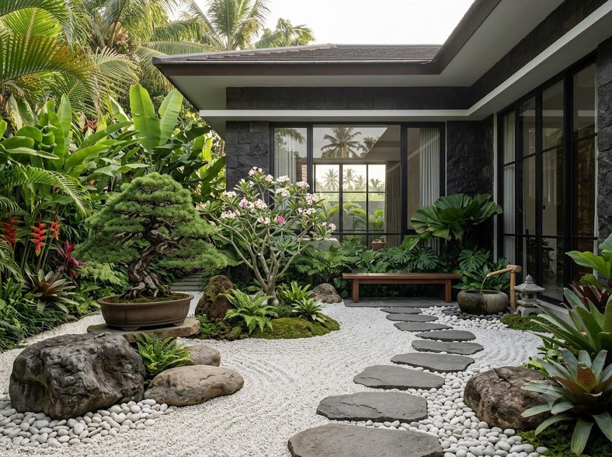 Taman Zen Ala Jepang yang Menenangkan