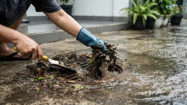 Kurangi Genangan Air di Sekitar Halaman