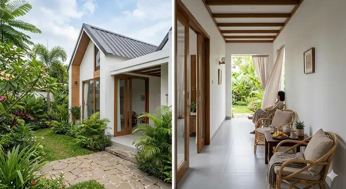 9 Inspirasi Rumah Kecil dengan Lorong Angin: Solusi Hunian Sejuk di Iklim Tropis