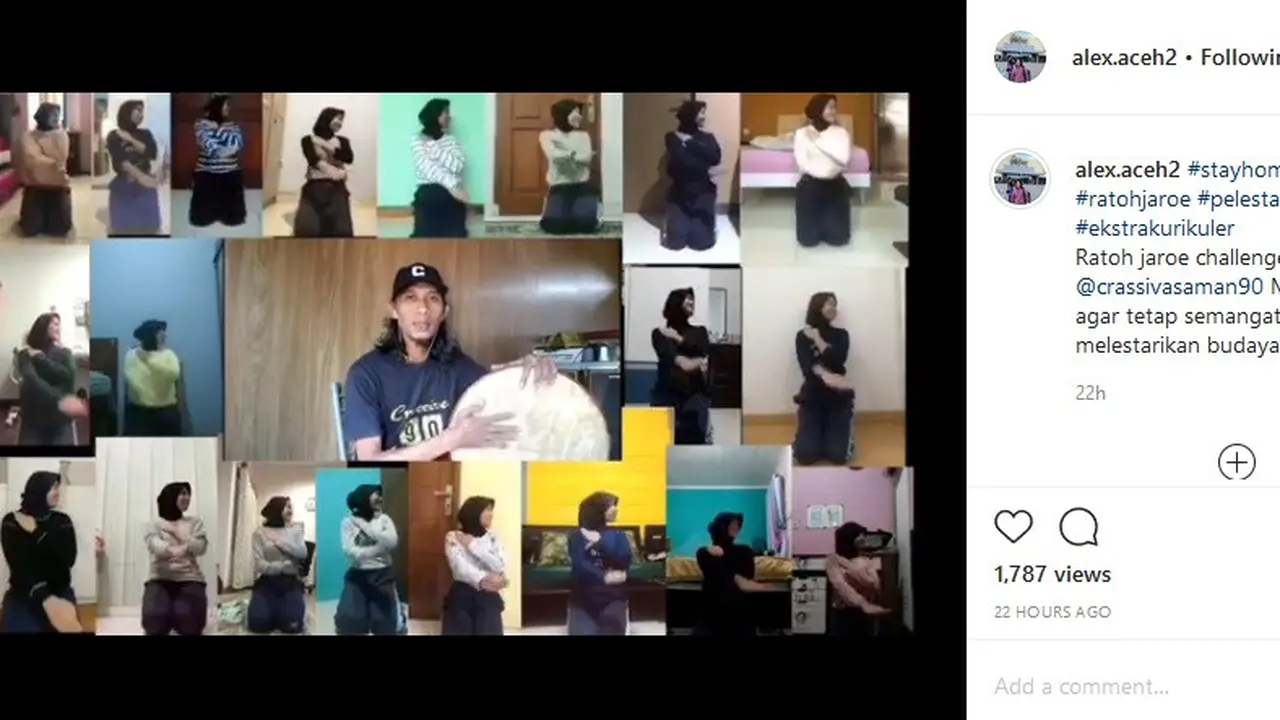 menari ratoh jaroe saat physical distancing