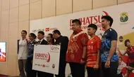 Konferensi pers Indonesia Masters 2024 di Hotel Ritz-Carlton, Jakarta pada Senin (27/11/2023) siang WIB. (Bola.com/Hery Kurniawan)