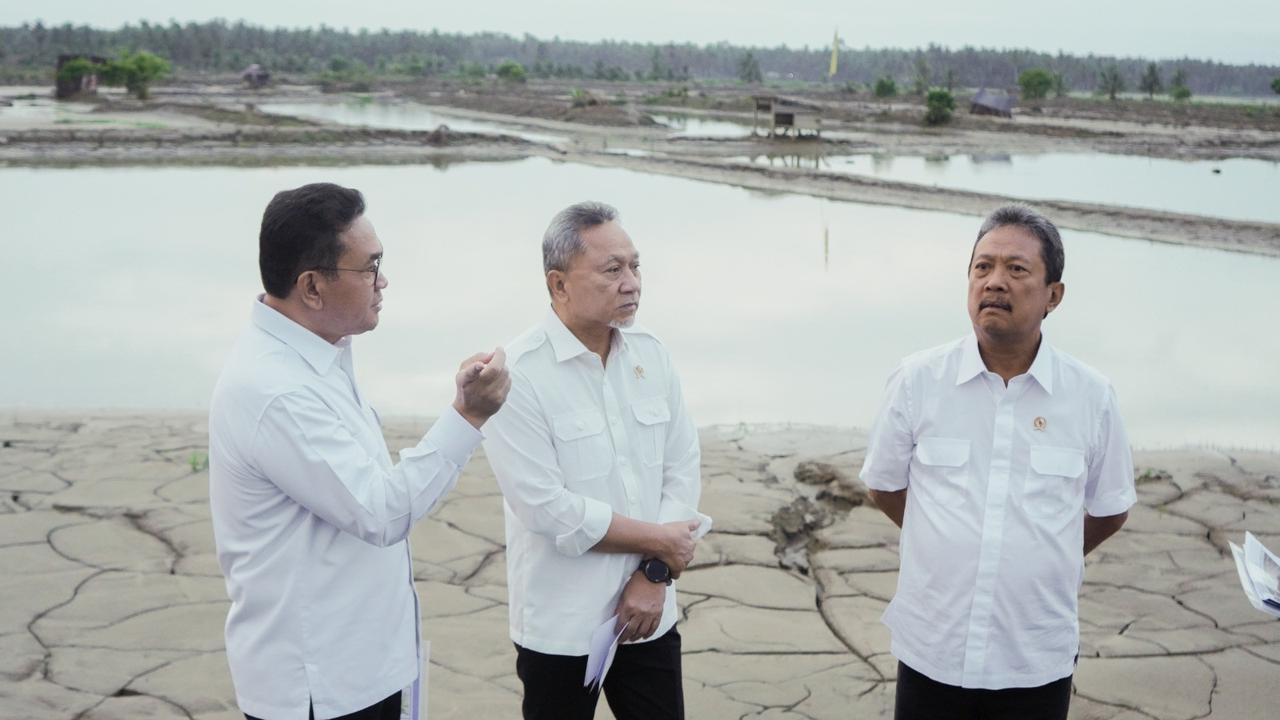 Tambak dan Sawah Rusak Kena Banjir Aceh, Menko Zulkifli Hasan Siapkan Revitalisasi