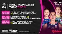 Live Streaming Serie A1 Italian Women Volley 2023 di Vidio Minggu 26 Maret : Cuneo Granda S.Bernardo vs Savino Del Bene Scandicci