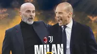 Liga Italia - AC Milan Vs Juventus - Stefano Pioli Vs Massimiliano Allegri (Bola.com/Adine Wirya)