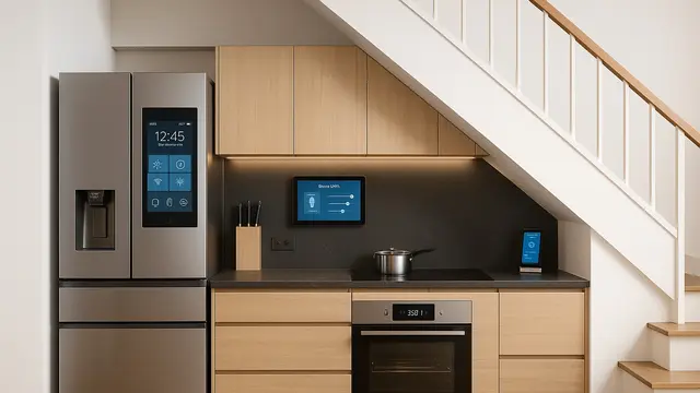 Desain Dapur Dekat Tangga (Image by ChatGPT)