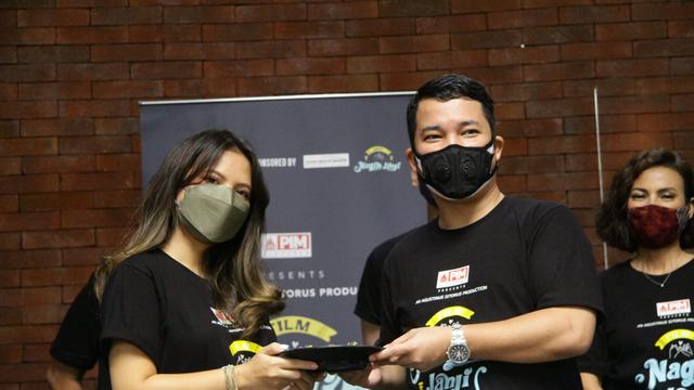 Marsha Aruan hadir di syukuran film Nagih Janji Cinta (ist)