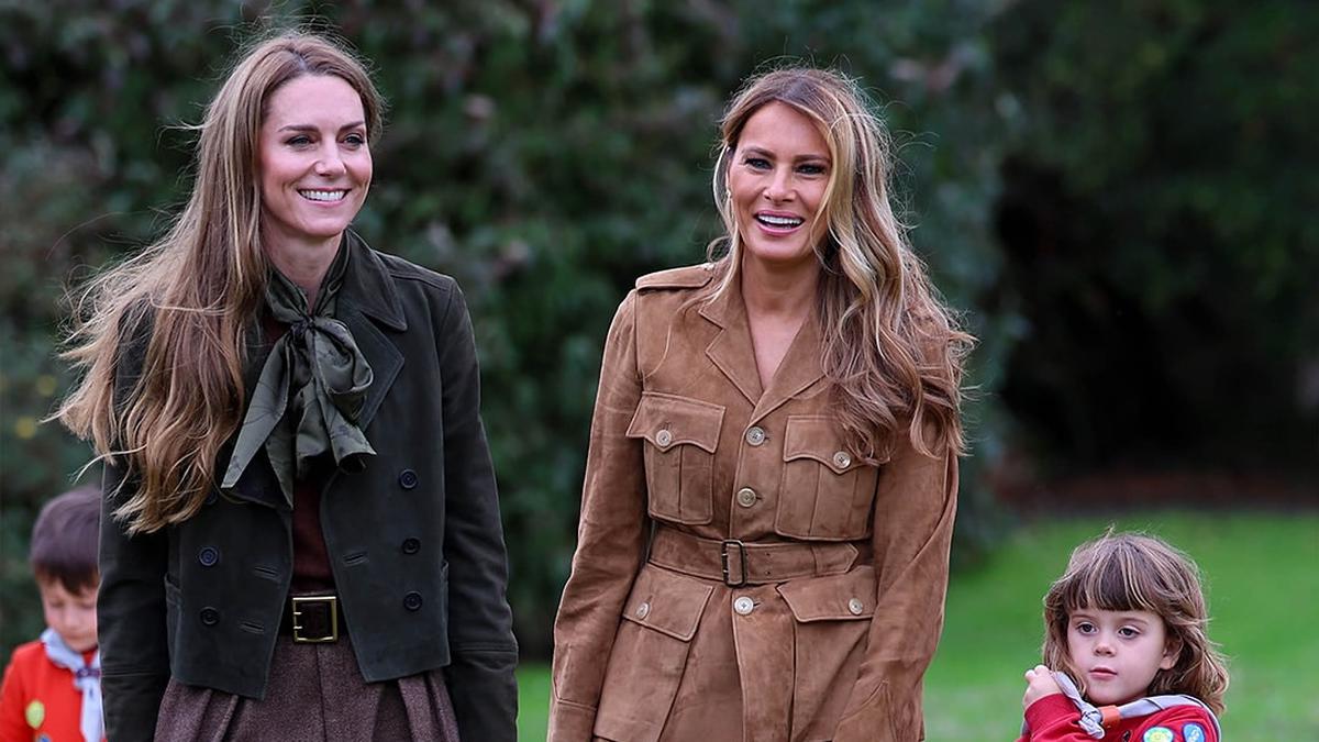 Gaya Keibuan Melania Trump dan Kate Middleton Bermain Bersama Anak-Anak Pramuka, Kompak Berbalut Busana dari Ralph Lauren