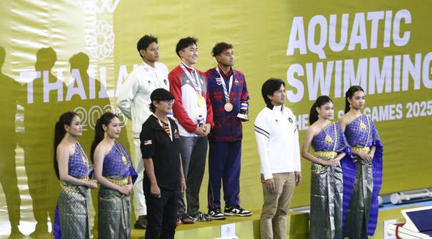 Akuatik Indonesia berhasil menambah pundi-pundi medali di SEA Games 2025 Thailand. Satu perak dan dua perunggu didapatkan pada Sabtu (13/12/2025). (Dok. Akuatik Indonesia)