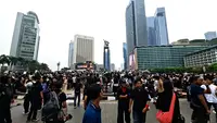 Potret Massa Demo Memadati Kawasan Bundaran HI