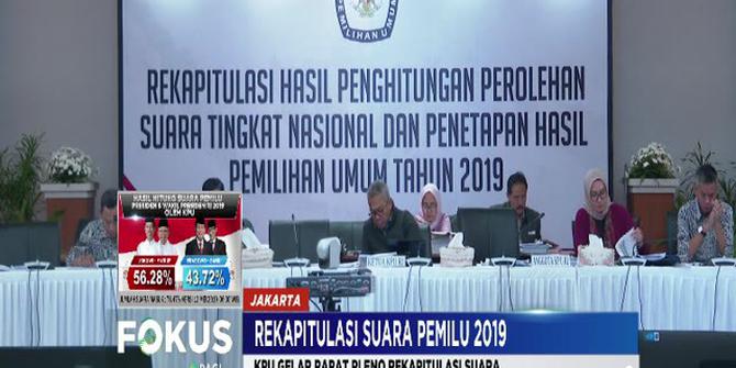 Rekapitulasi Suara Tingkat Nasional KPU, Prabowo-Sandi Unggul Tipis di Bengkulu