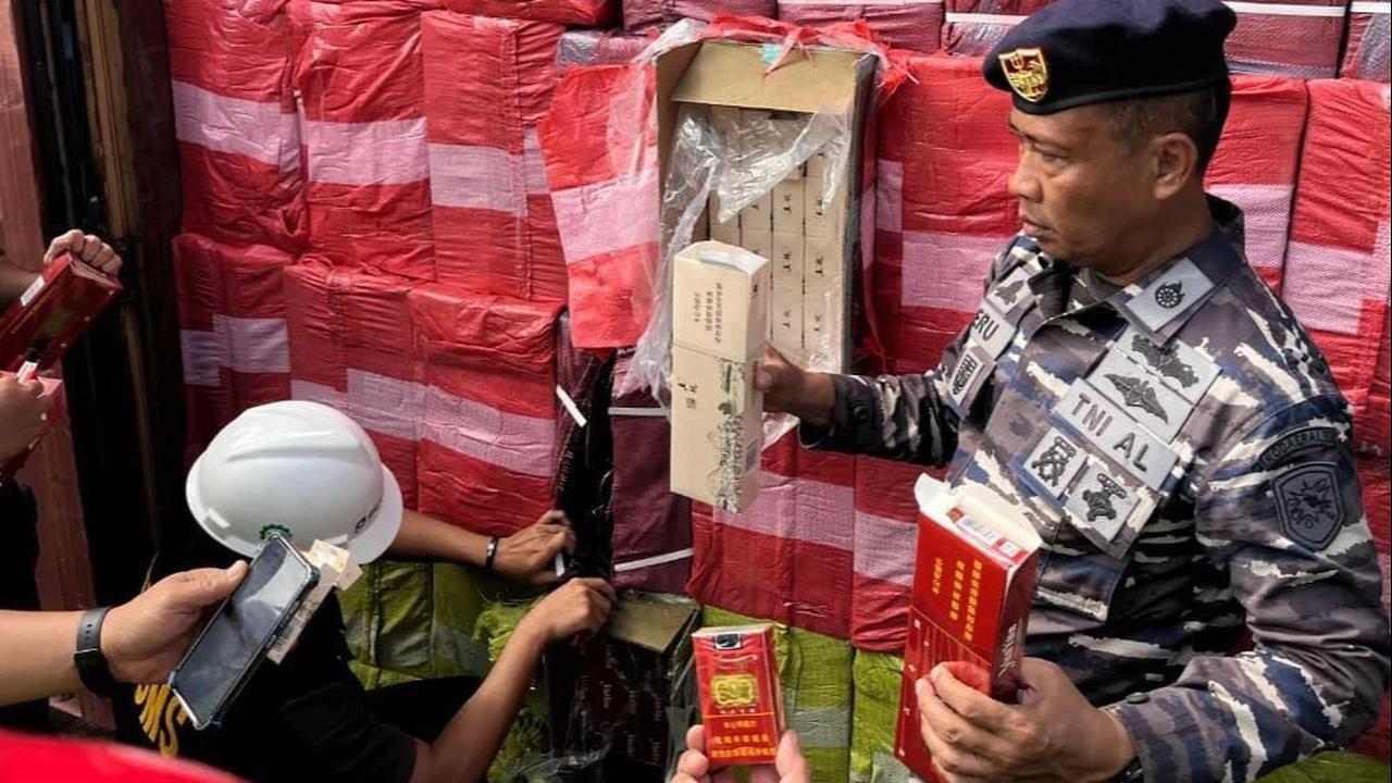 Penyelundupan Rokok Ilegal Asal Kamboja Digagalkan di Pelabuhan Dwikora Pontianak