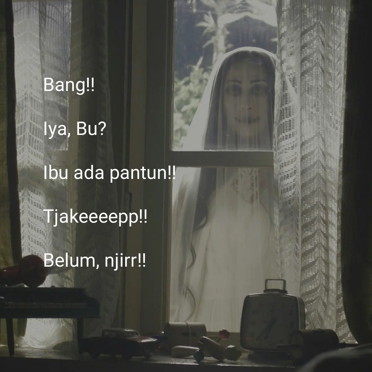 Meme Pengabdi Setan. (Sumber foto: twitter.com/agildaridulu)