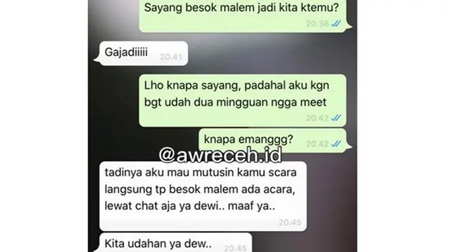 6 Chat Permintaan Maaf saat Minta Putus Ini Bikin Baper