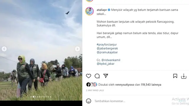 Atalia Praratya (Foto: Instagram/@ataliapr)