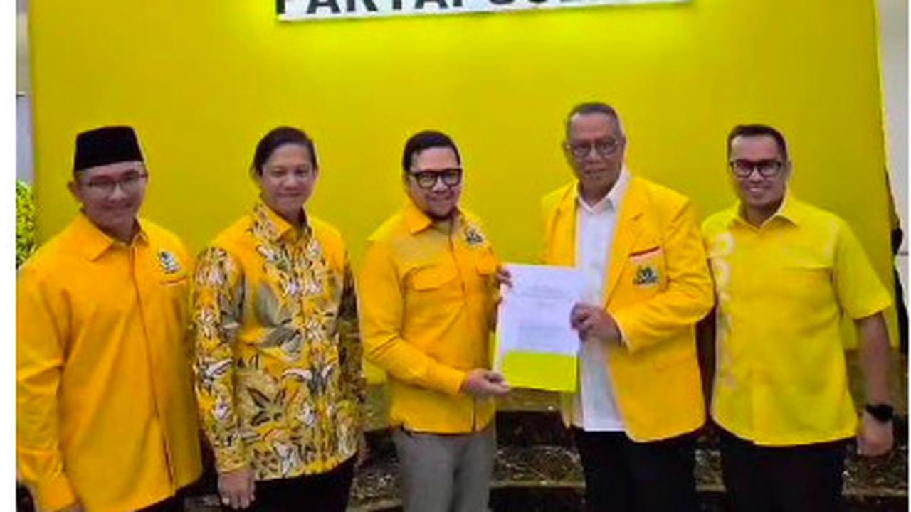 Partai Golkar resmi mengusung Benyamin Davnie dan Pilar Saga Ichsan sebagai pasangan calon Wali Kota dan Wakil Wali Kota Tangerang Selatan dalam Pilkada 2024. (Istimewa)