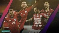 Duet ganas Rico Simanjuntak/Marko Simic dan Paulo Sergio/Spasojevic. (Bola.com/Dody Iryawan)