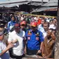 Wali Kota Bandung Ridwan Kamil meninjau langsung ke lokasi kebakaran di Pasar Induk Gedebage, Selasa (4/9/2018)