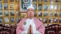 Ketua Umum Persaudaraan Islam Tionghoa Indonesia (PITI) Ipong Hembing&nbsp;minta semua pihak bersatu dukung pemerintahan Presiden Prabowo Subianto-Wakil Presiden Gibran Rakabuming Raka. (Liputan6.com/Muhammad Radityo Priyasmoro)