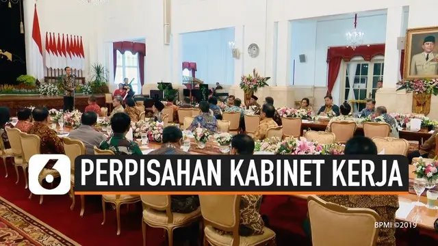 VIDEO: Momen Perpisahan Jokowi-JK dan Menteri Kabinet Kerja