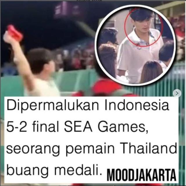 Kalah dari Indonesia, Pemain Thailand Buang Medali Perak dan Maskot SEA Games 2023