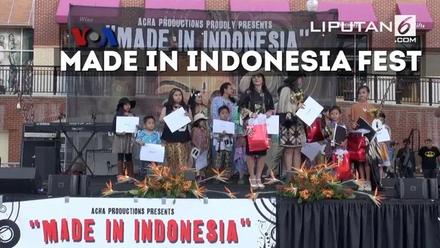 Festival tahunan Made in Indonesia kembali digelar oleh komunitas Indonesia di Amerika
