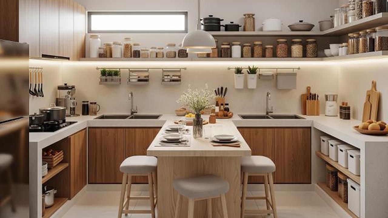 Optimalisasi Dapur dan Ruang Makan/Desain Rumah Kecil Tapi Nyaman untuk Tinggal dengan Mertua (Sumber: gemini.com)